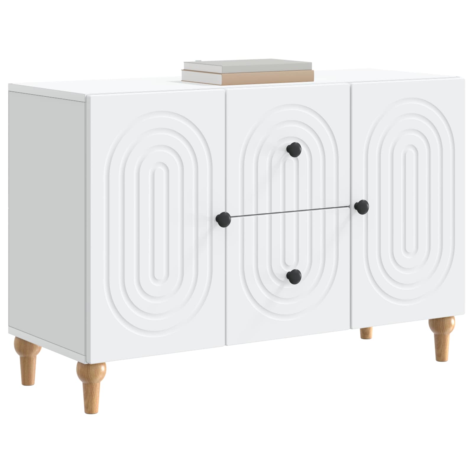TV-kast met lade Wit 89 x 34,5 x 60 cm Bewerkt hout