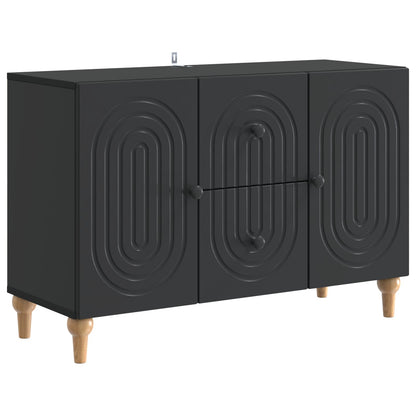 TV-kast met lade Zwart 89 x 34,5 x 60 cm Bewerkt hout
