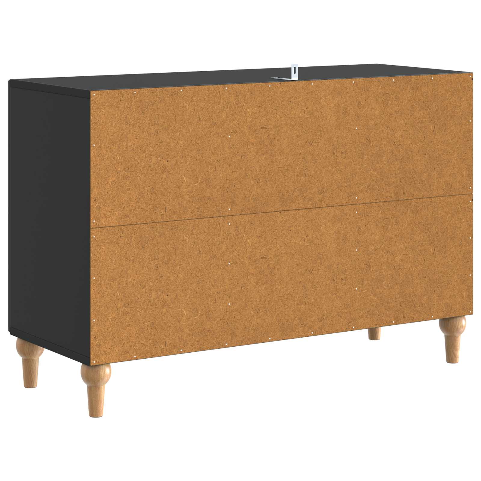 TV-kast met lade Zwart 89 x 34,5 x 60 cm Bewerkt hout