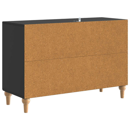 TV-kast met lade Zwart 89 x 34,5 x 60 cm Bewerkt hout