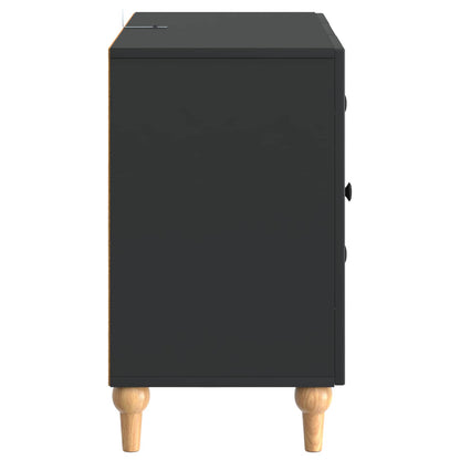 TV-kast met lade Zwart 89 x 34,5 x 60 cm Bewerkt hout