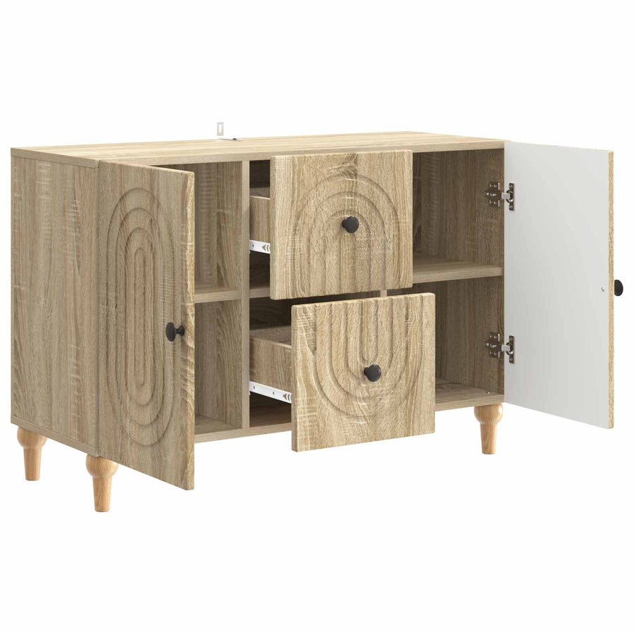 TV-kast met lade Sonoma Eiken 89 x 34,5 x 60 cm Bewerkt hout