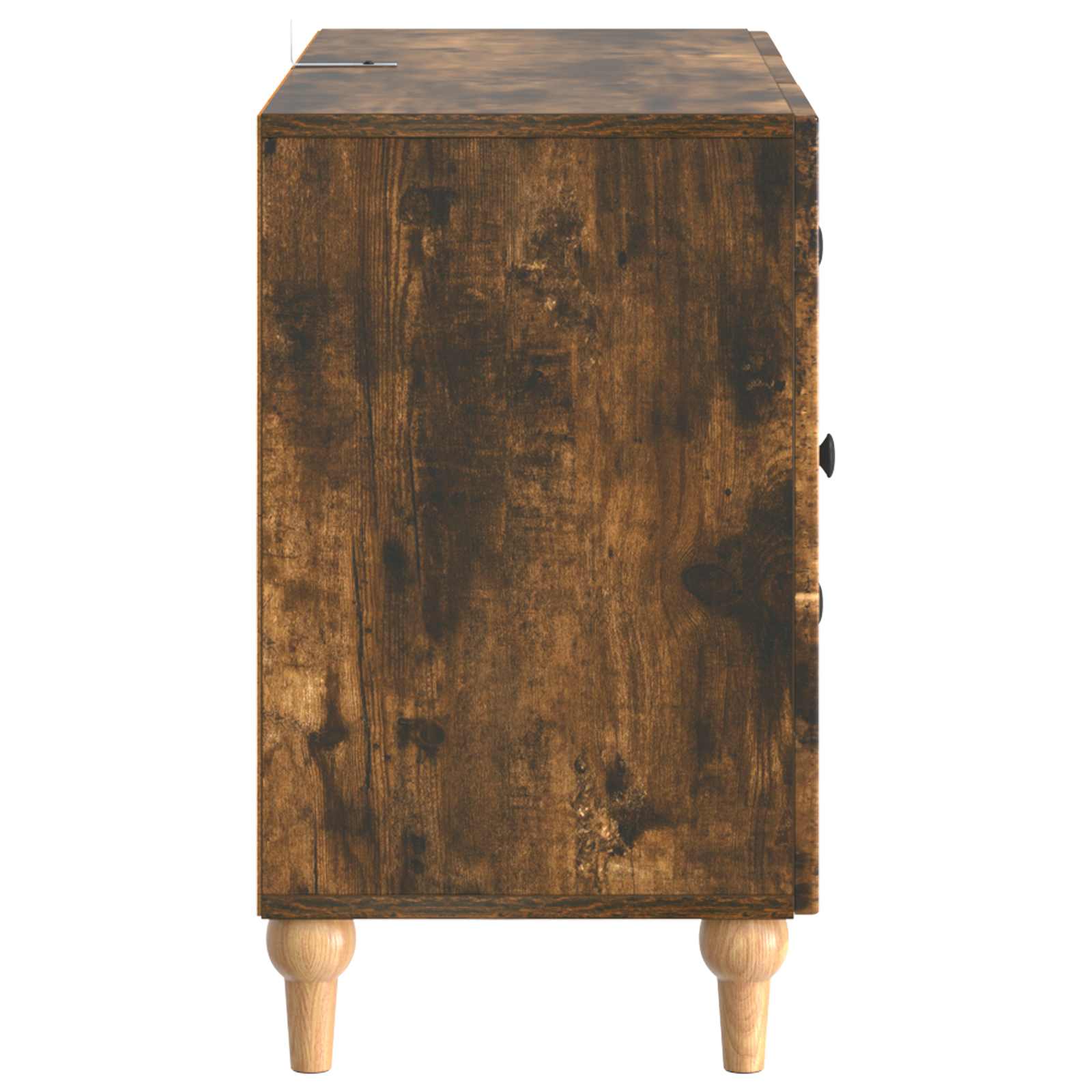 TV-kast met lade Gerookt eiken 89 x 34,5 x 60 cm Bewerkt hout