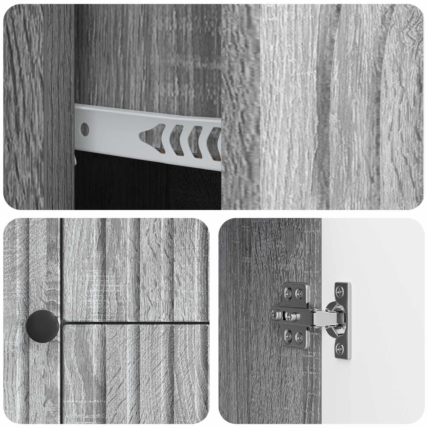 TV-kast met lade Grijs sonoma 89 x 34,5 x 60 cm Bewerkt hout