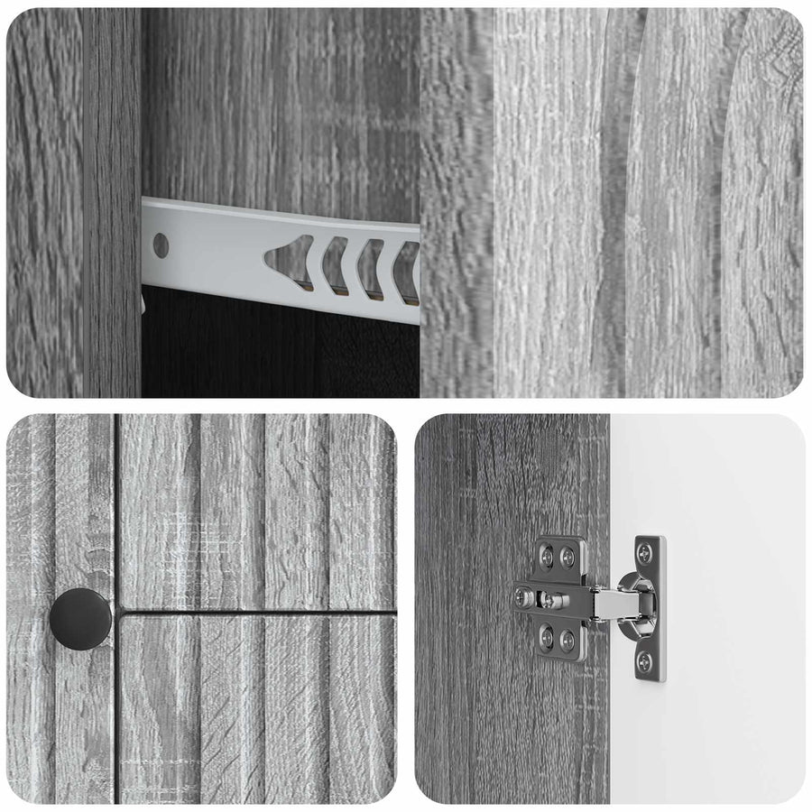 TV-kast met lade Grijs sonoma 89 x 34,5 x 60 cm Bewerkt hout