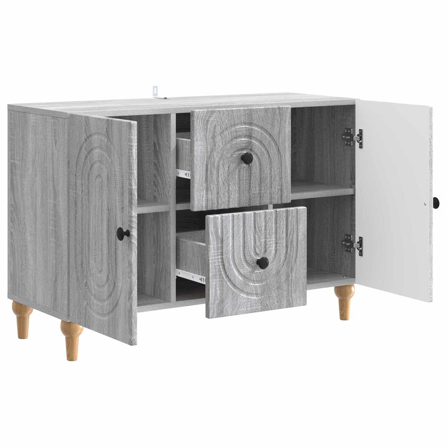TV-kast met lade Grijs sonoma 89 x 34,5 x 60 cm Bewerkt hout