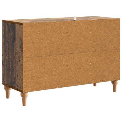 TV-kast met lade Oud hout 89 x 34,5 x 60 cm Bewerkt hout