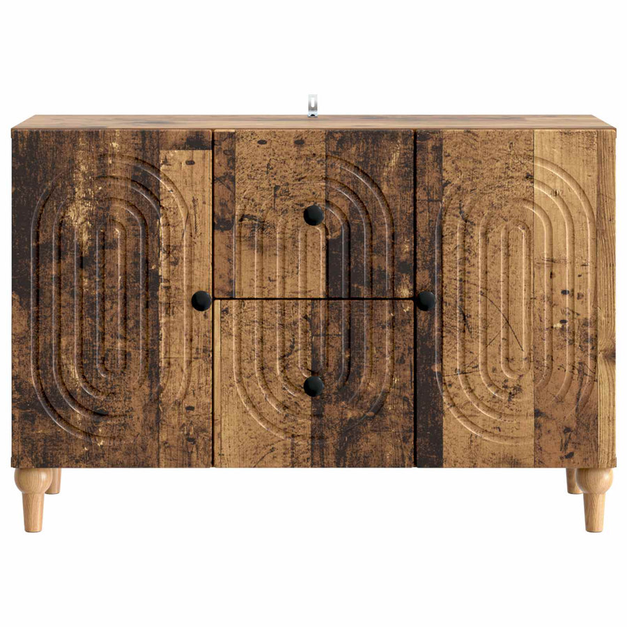 TV-kast met lade Oud hout 89 x 34,5 x 60 cm Bewerkt hout