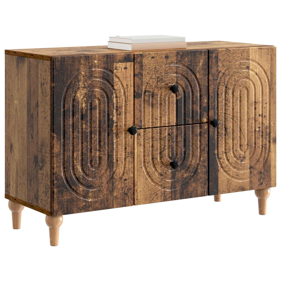 TV-kast met lade Oud hout 89 x 34,5 x 60 cm Bewerkt hout