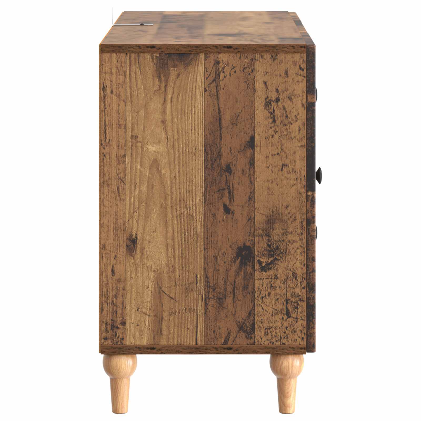 TV-kast met lade Oud hout 89 x 34,5 x 60 cm Bewerkt hout