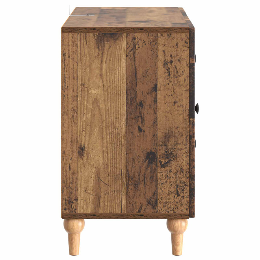 TV-kast met lade Oud hout 89 x 34,5 x 60 cm Bewerkt hout
