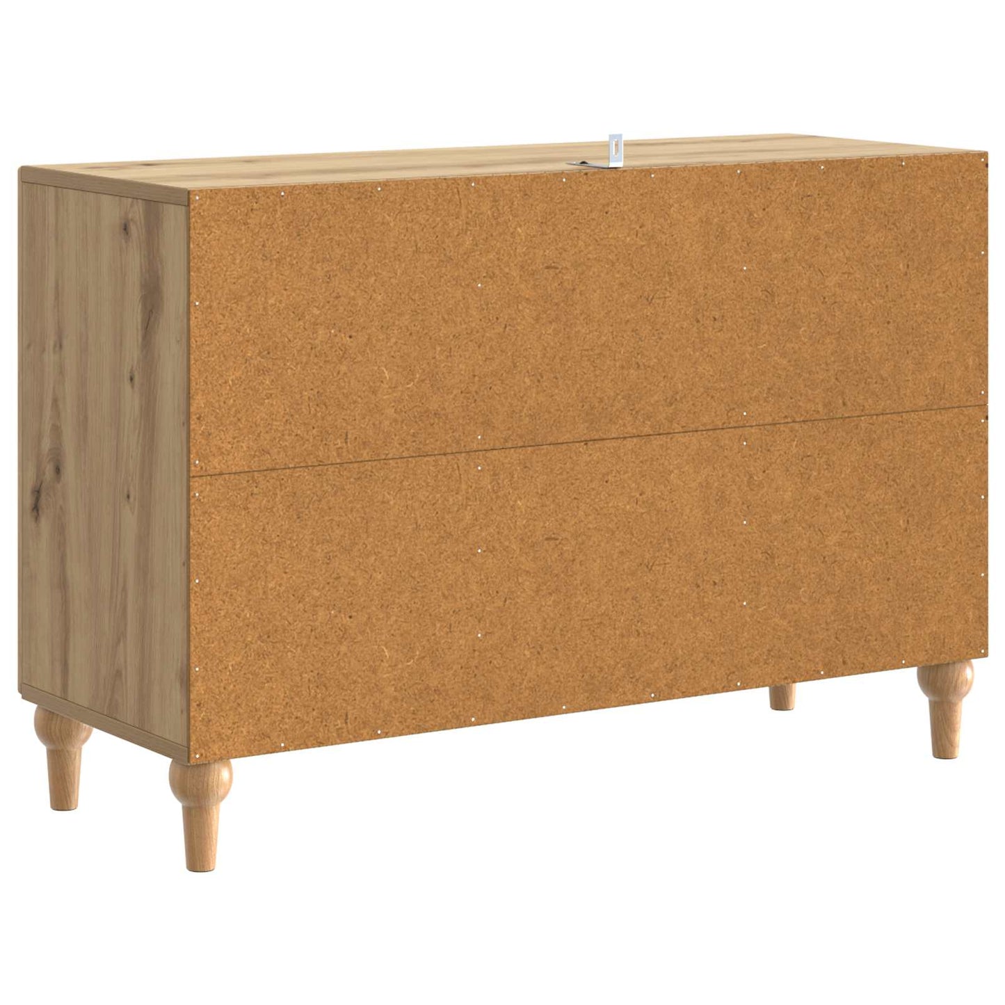 TV-kast Artisanaal eiken 89 x 34,5 x 60 cm Bewerkt hout