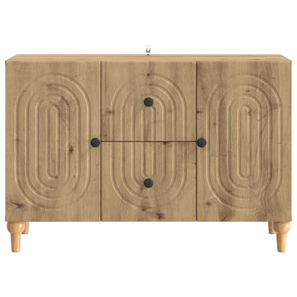 TV-kast Artisanaal eiken 89 x 34,5 x 60 cm Bewerkt hout
