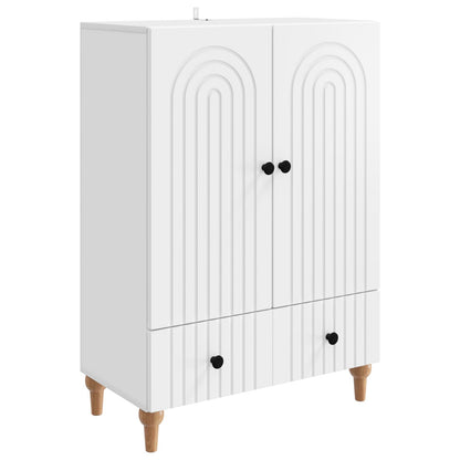 Dressoir met lade Wit 66 x 34,5 x 95 cm Bewerkt hout