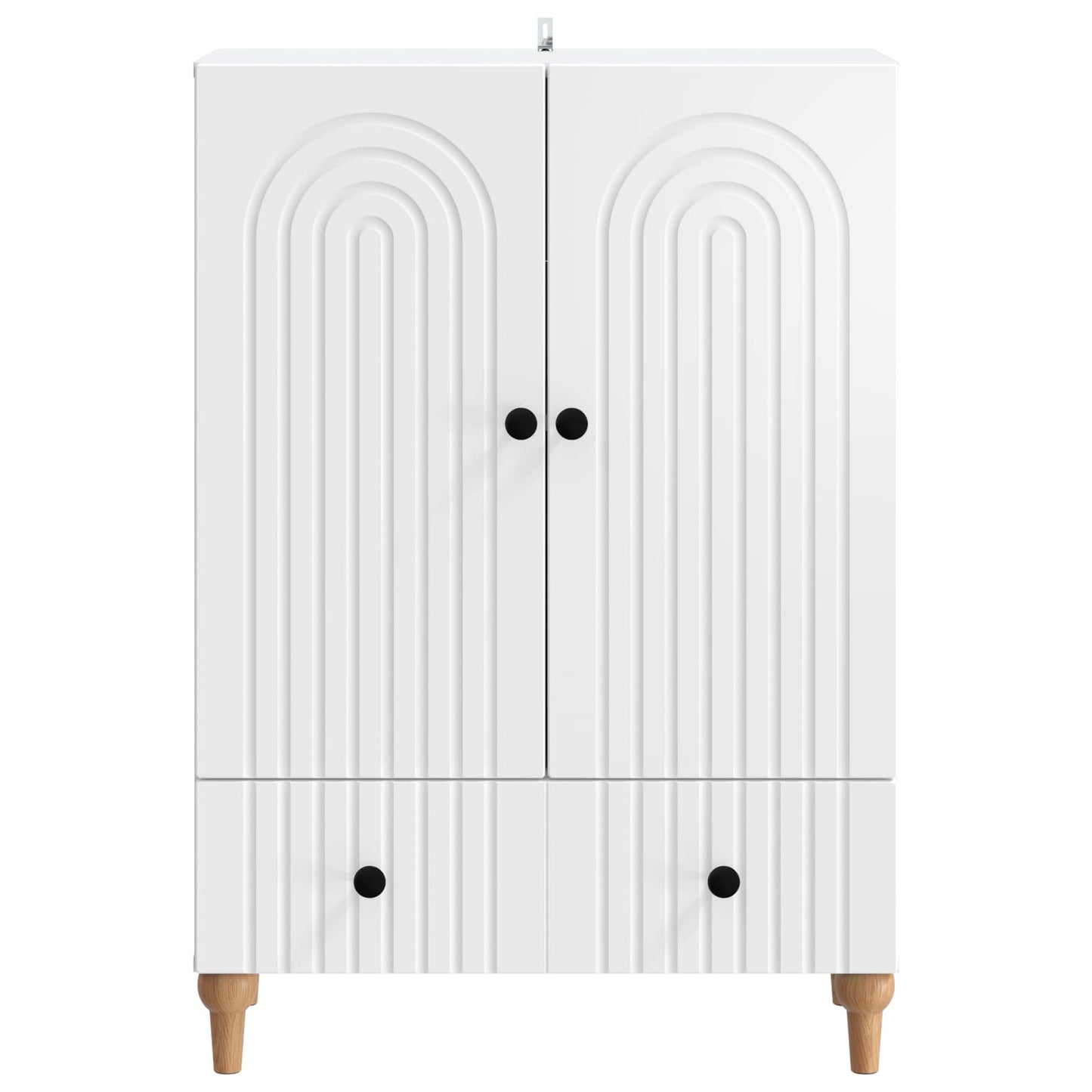 Dressoir met lade Wit 66 x 34,5 x 95 cm Bewerkt hout