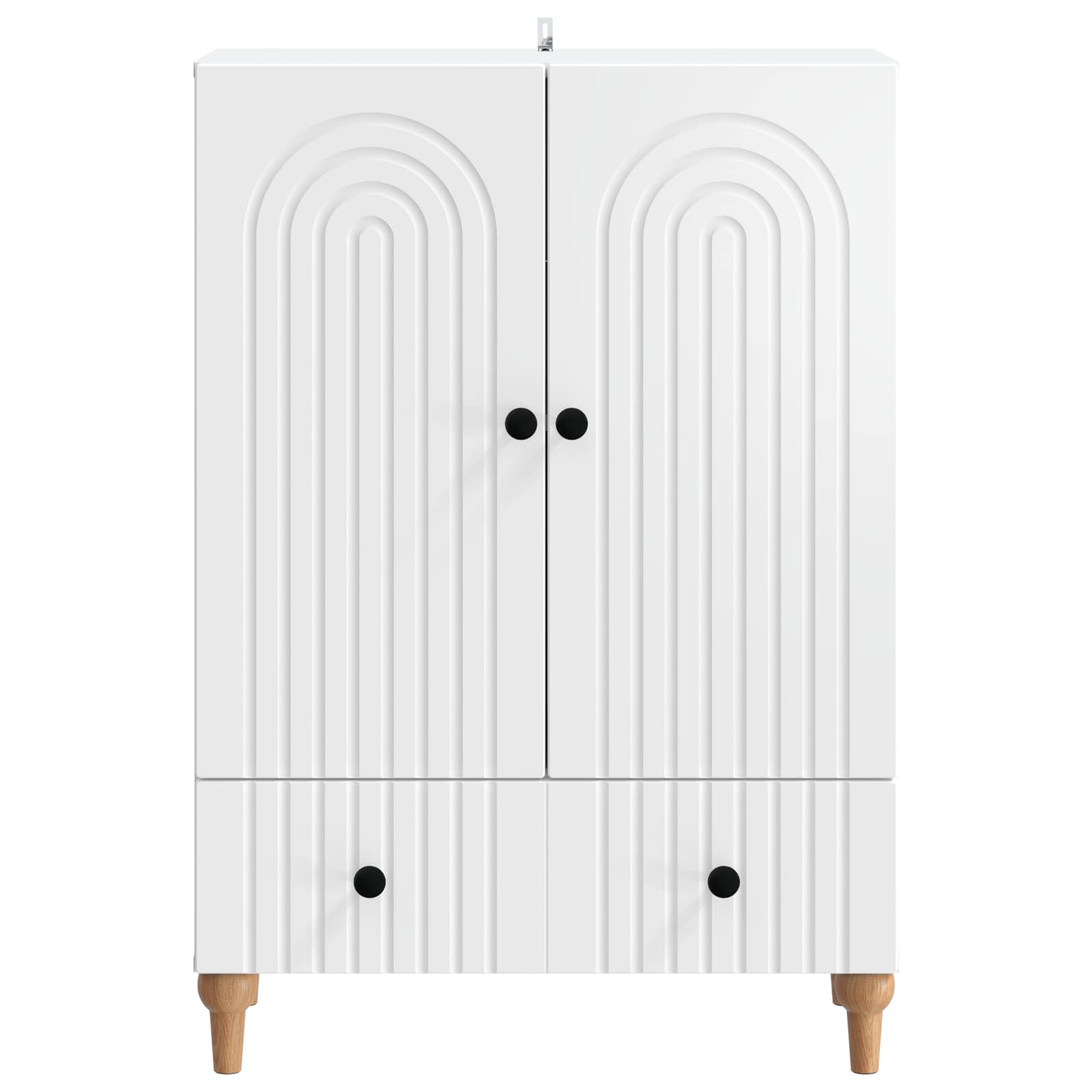 Dressoir met lade Wit 66 x 34,5 x 95 cm Bewerkt hout