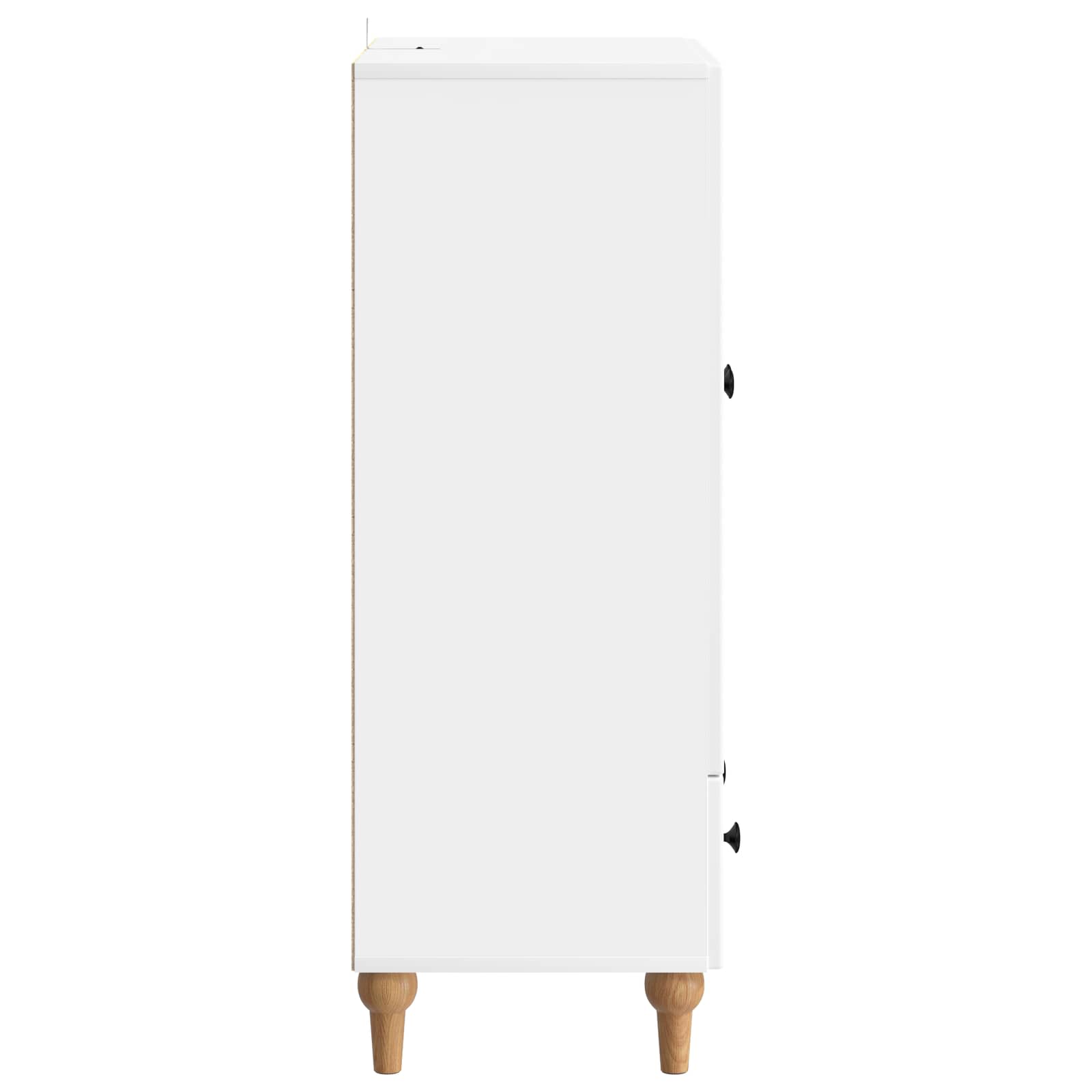 Dressoir met lade Wit 66 x 34,5 x 95 cm Bewerkt hout