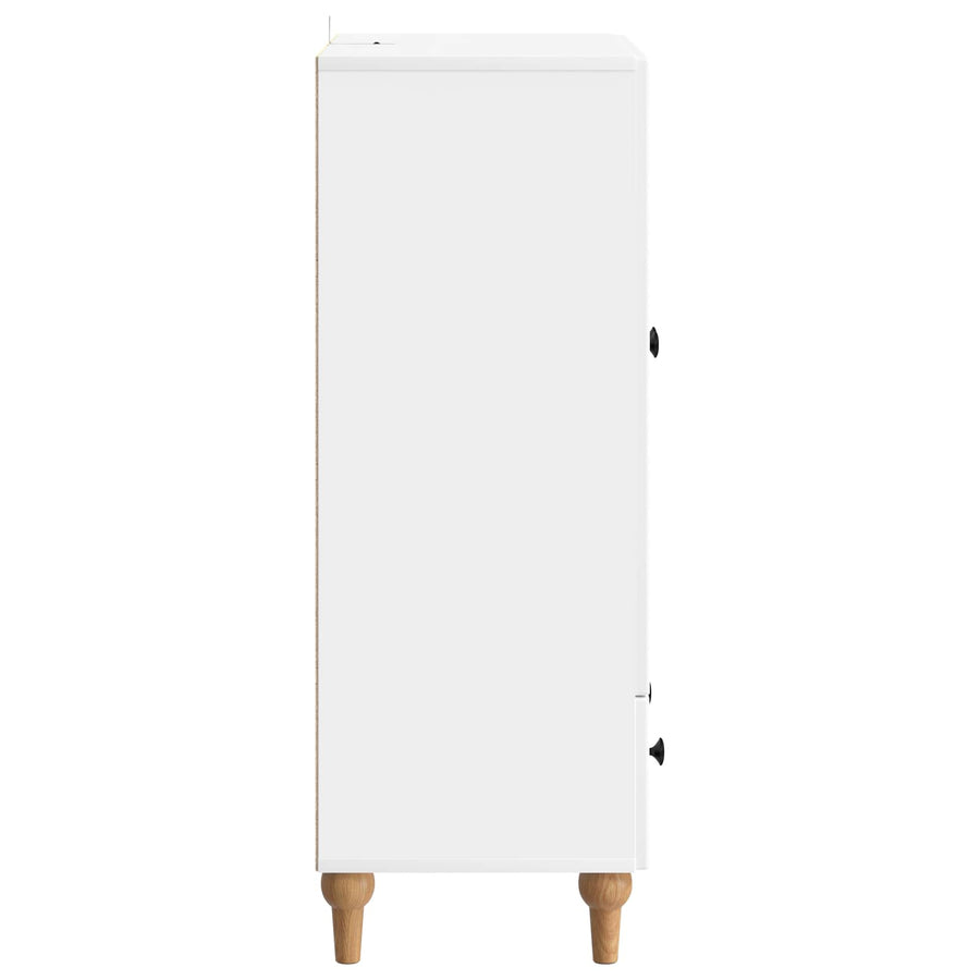 Dressoir met lade Wit 66 x 34,5 x 95 cm Bewerkt hout