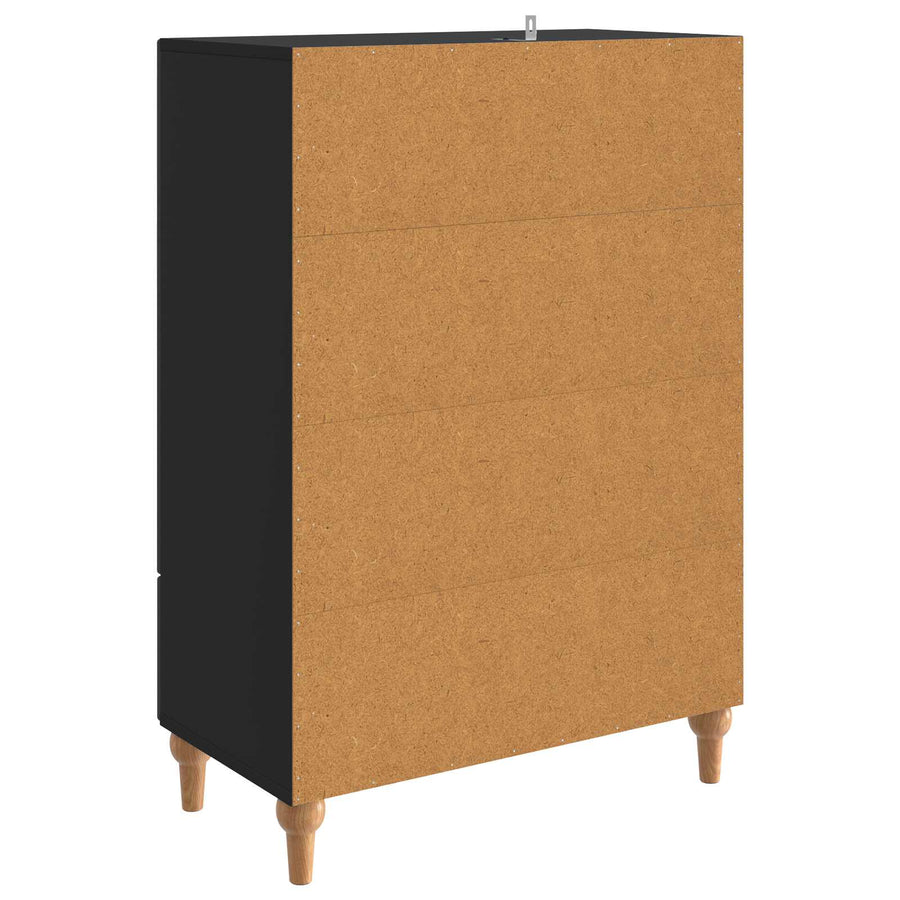 Dressoir met lade Zwart 66 x 34,5 x 95 cm Bewerkt hout