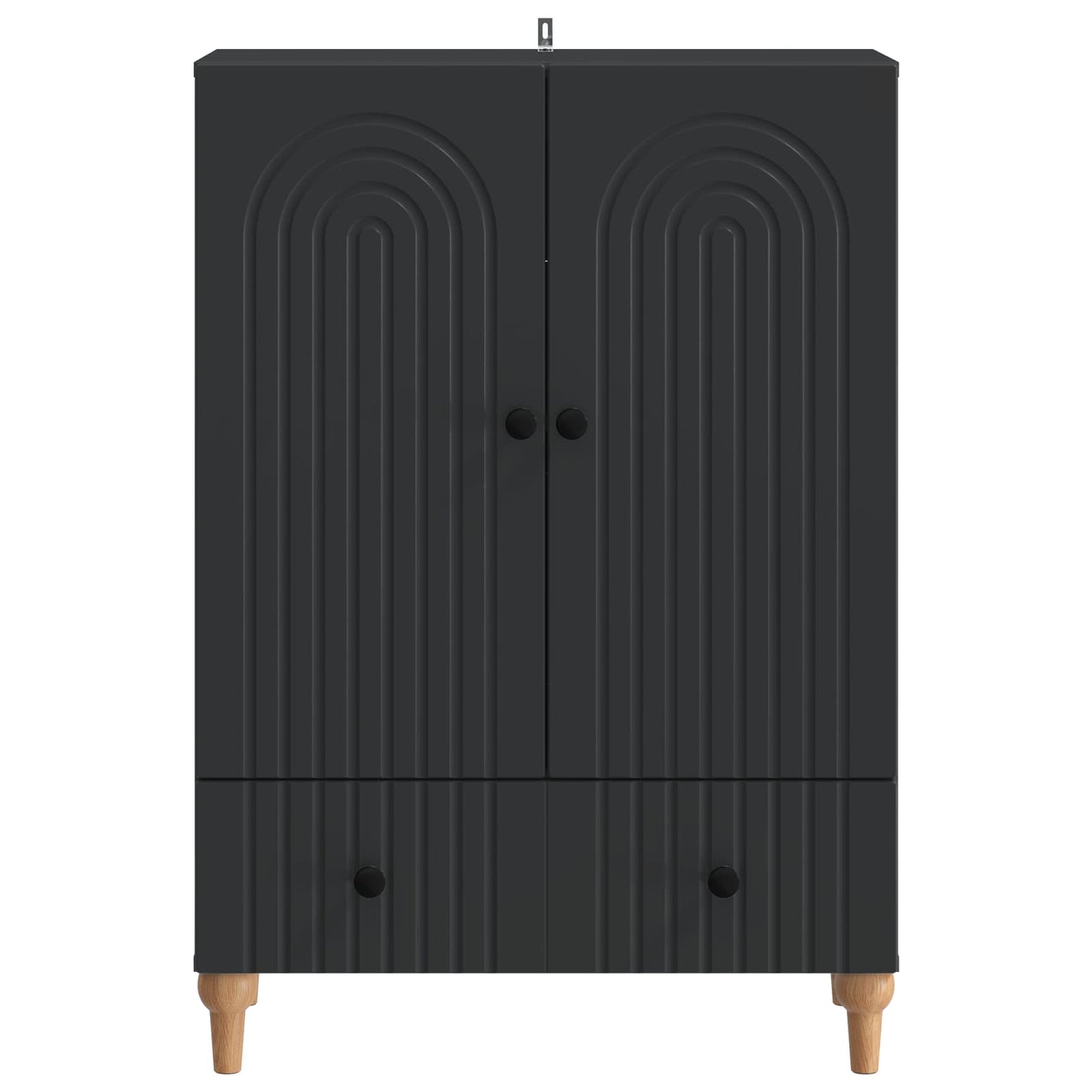 Dressoir met lade Zwart 66 x 34,5 x 95 cm Bewerkt hout