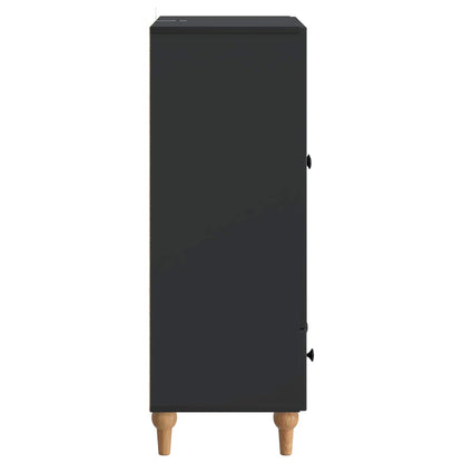 Dressoir met lade Zwart 66 x 34,5 x 95 cm Bewerkt hout