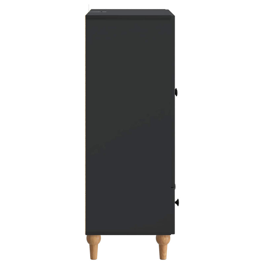 Dressoir met lade Zwart 66 x 34,5 x 95 cm Bewerkt hout