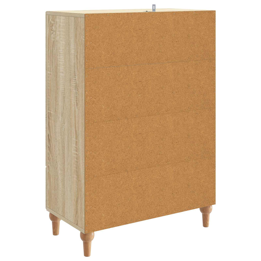 Dressoir met lade Sonoma Eiken 66 x 34,5 x 95 cm Bewerkt hout