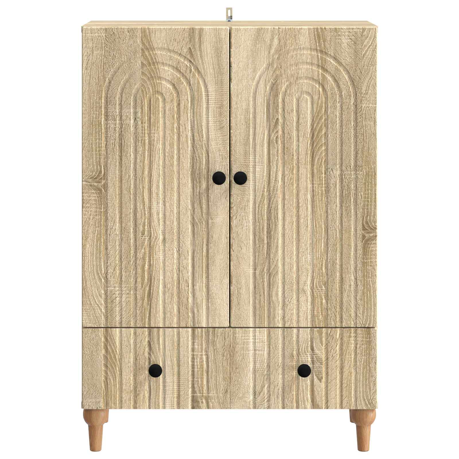 Dressoir met lade Sonoma Eiken 66 x 34,5 x 95 cm Bewerkt hout