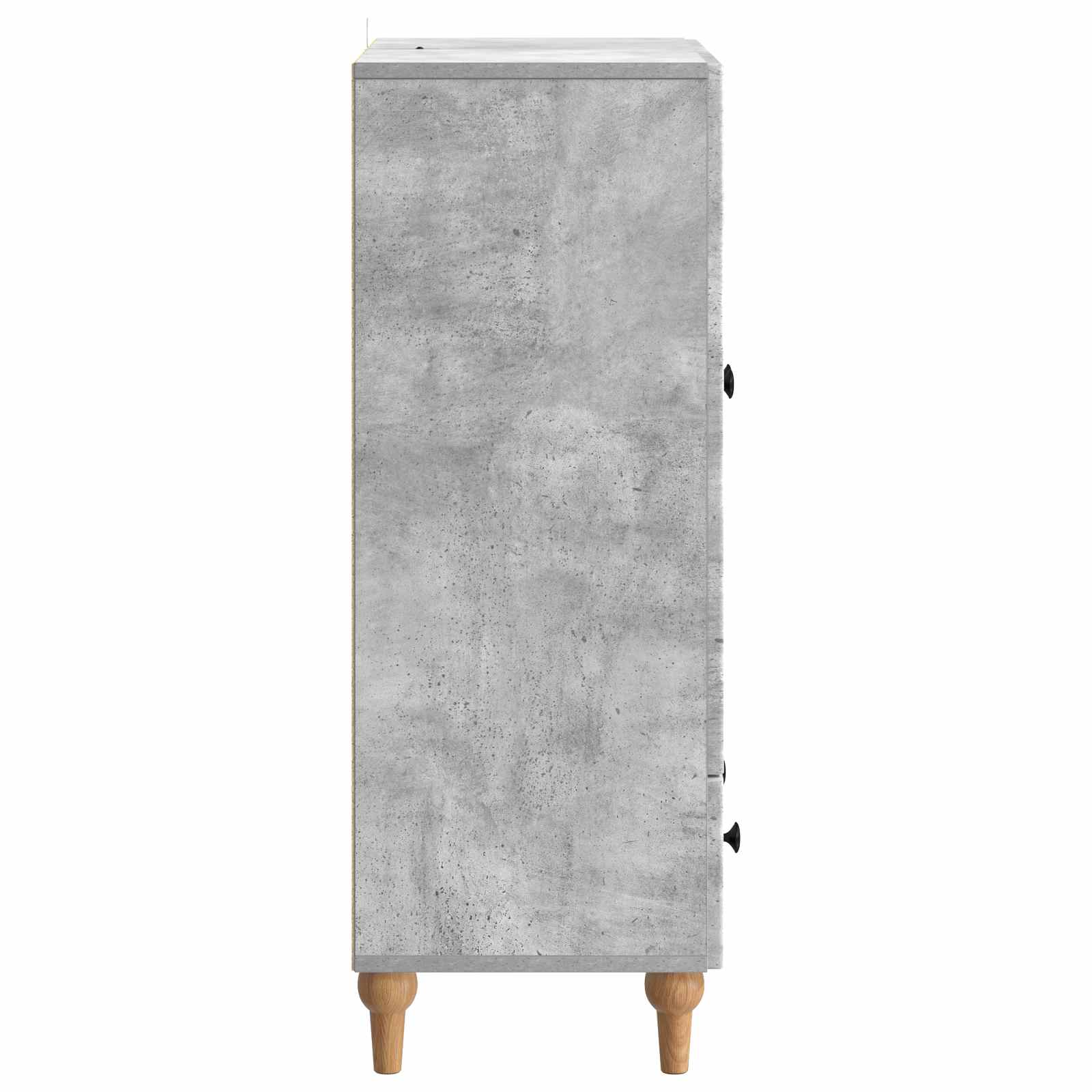 Dressoir met lade Betongrijs 66 x 34,5 x 95 cm Bewerkt hout