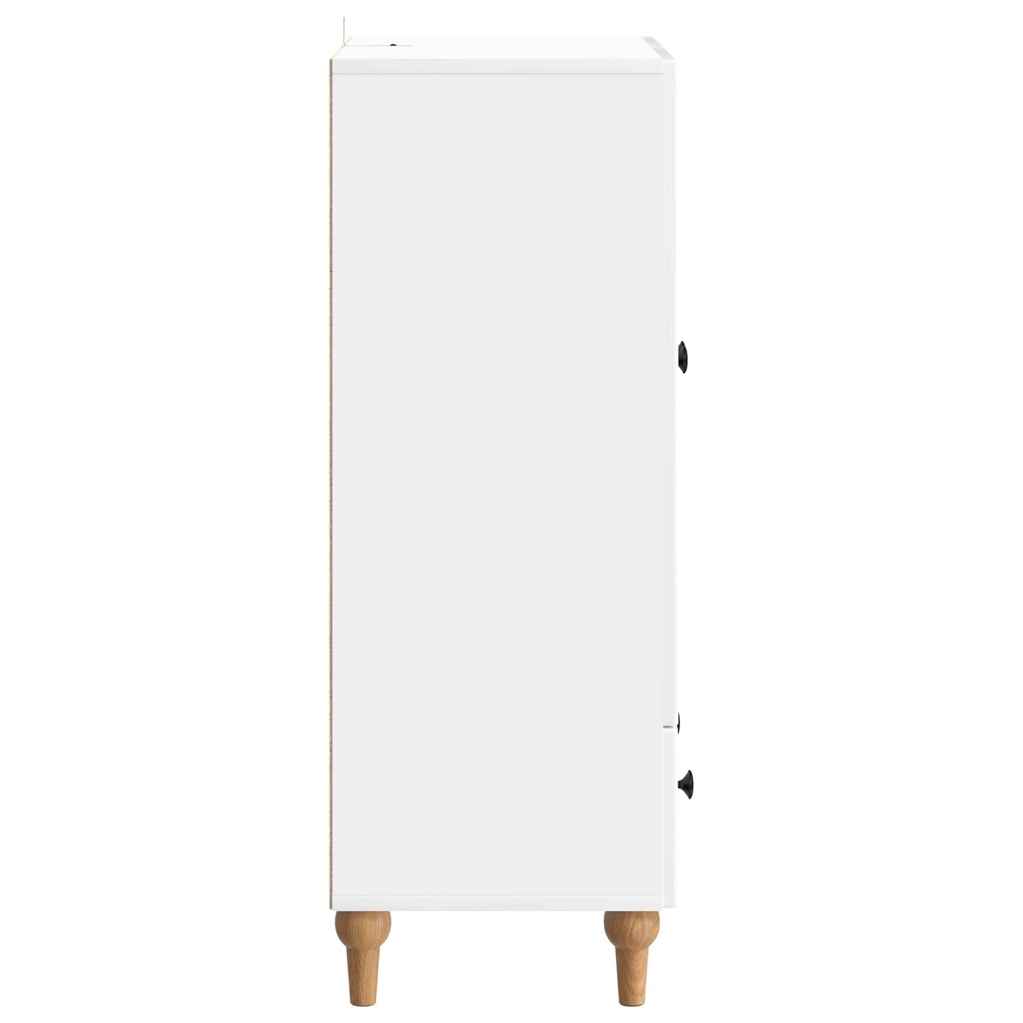 Dressoir met lade Hoogglans Wit 66 x 34,5 x 95 cm Bewerkt hout