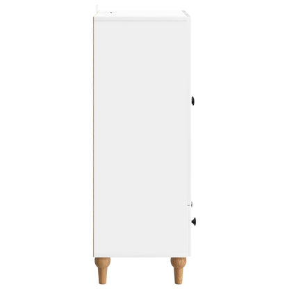 Dressoir met lade Hoogglans Wit 66 x 34,5 x 95 cm Bewerkt hout