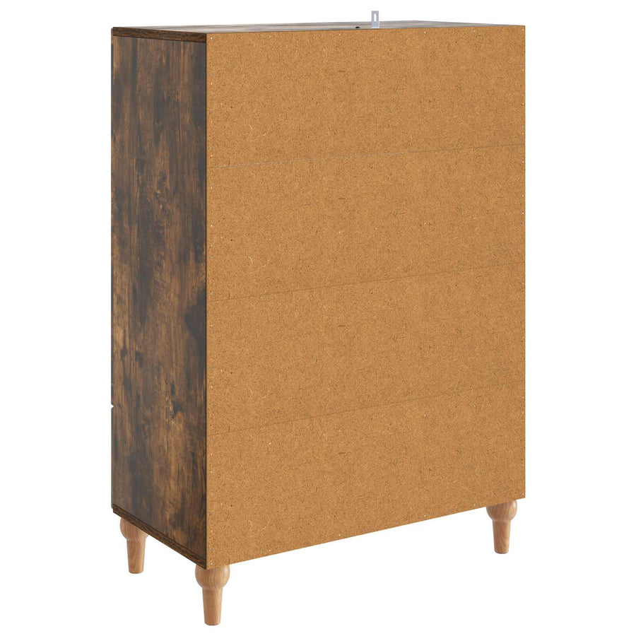 Dressoir met lade Gerookt eiken 66 x 34,5 x 95 cm Bewerkt hout