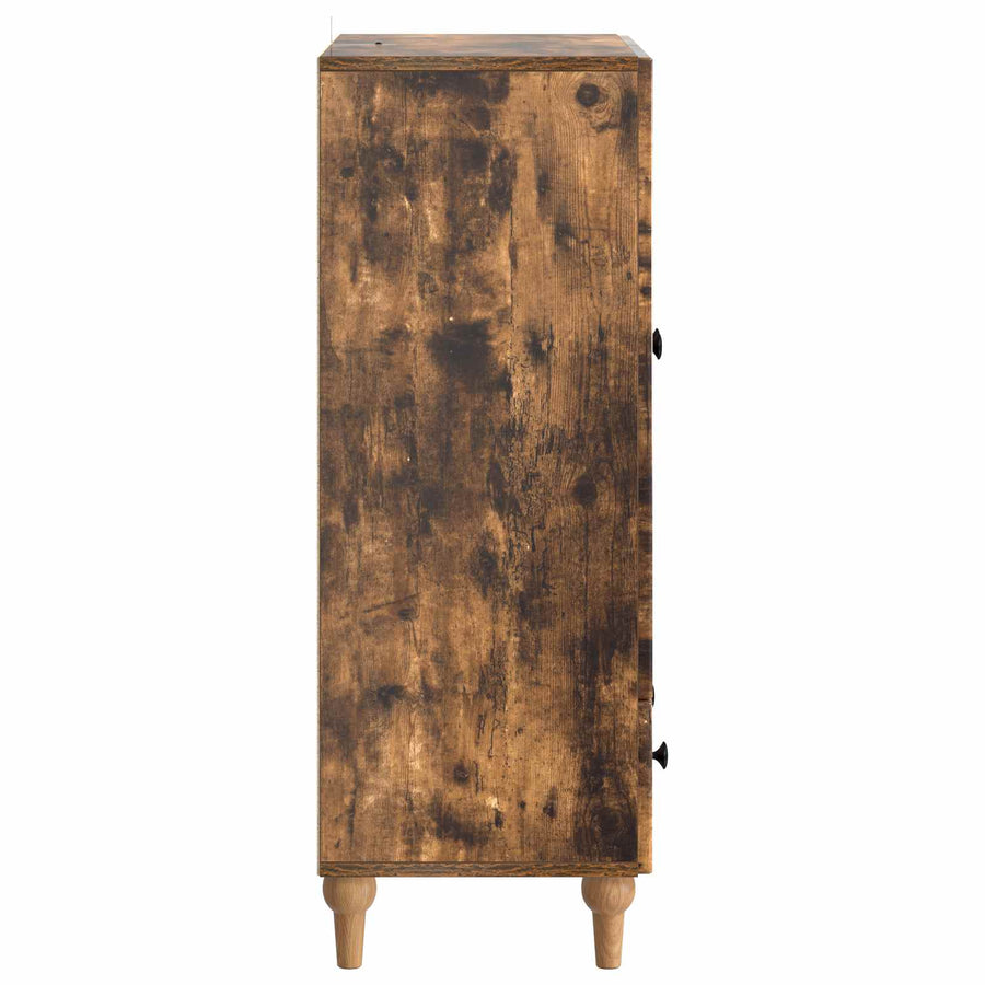 Dressoir met lade Gerookt eiken 66 x 34,5 x 95 cm Bewerkt hout