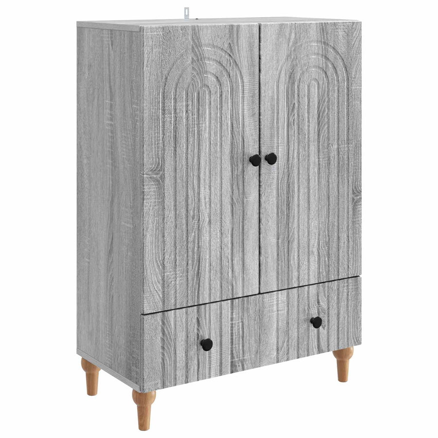 Dressoir met lade Grijs sonoma 66 x 34,5 x 95 cm Bewerkt hout