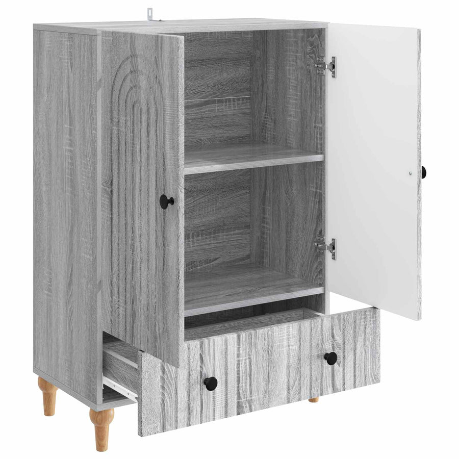 Dressoir met lade Grijs sonoma 66 x 34,5 x 95 cm Bewerkt hout