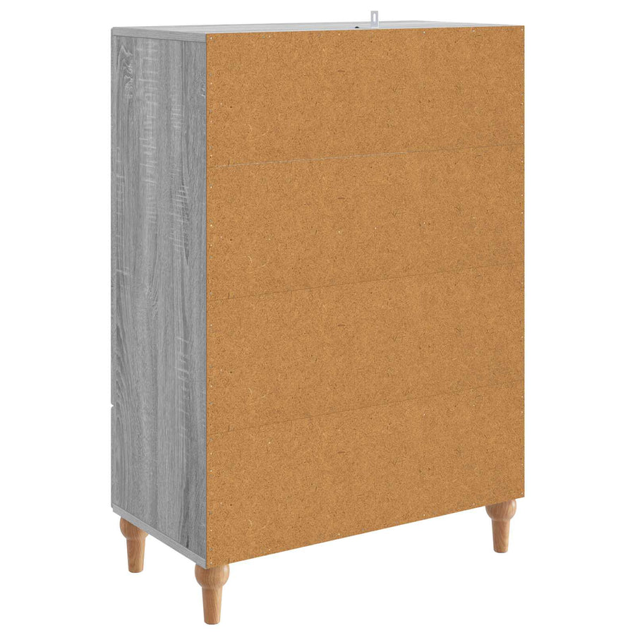 Dressoir met lade Grijs sonoma 66 x 34,5 x 95 cm Bewerkt hout