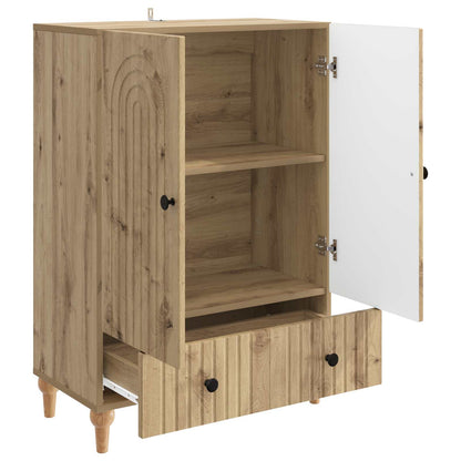 Dressoir Artisanaal eiken 66 x 34,5 x 95 cm Bewerkt hout