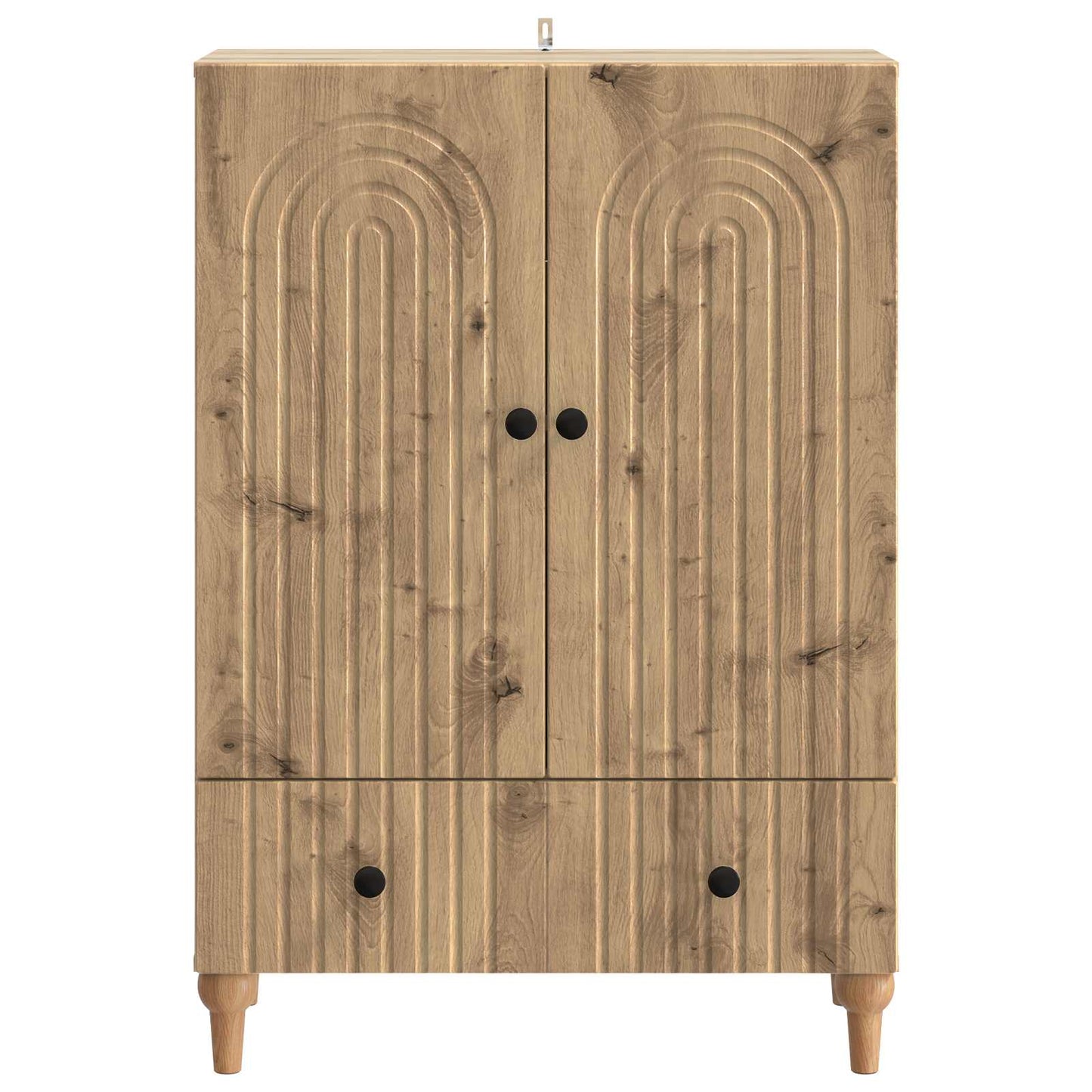 Dressoir Artisanaal eiken 66 x 34,5 x 95 cm Bewerkt hout