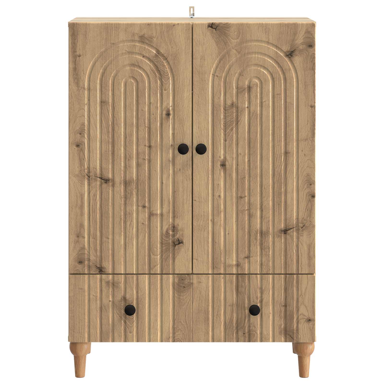 Dressoir Artisanaal eiken 66 x 34,5 x 95 cm Bewerkt hout