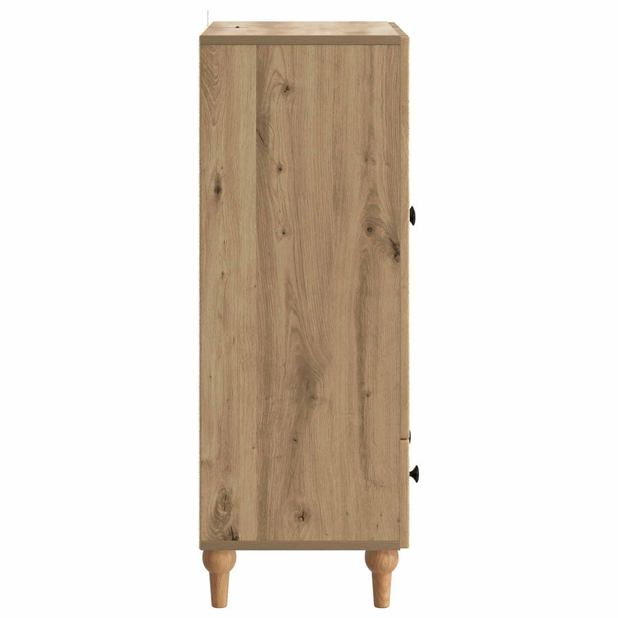 Dressoir Artisanaal eiken 66 x 34,5 x 95 cm Bewerkt hout