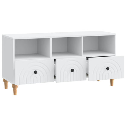 TV-kast Wit 102 x 34,5 x 50 cm Geconstrueerd hout