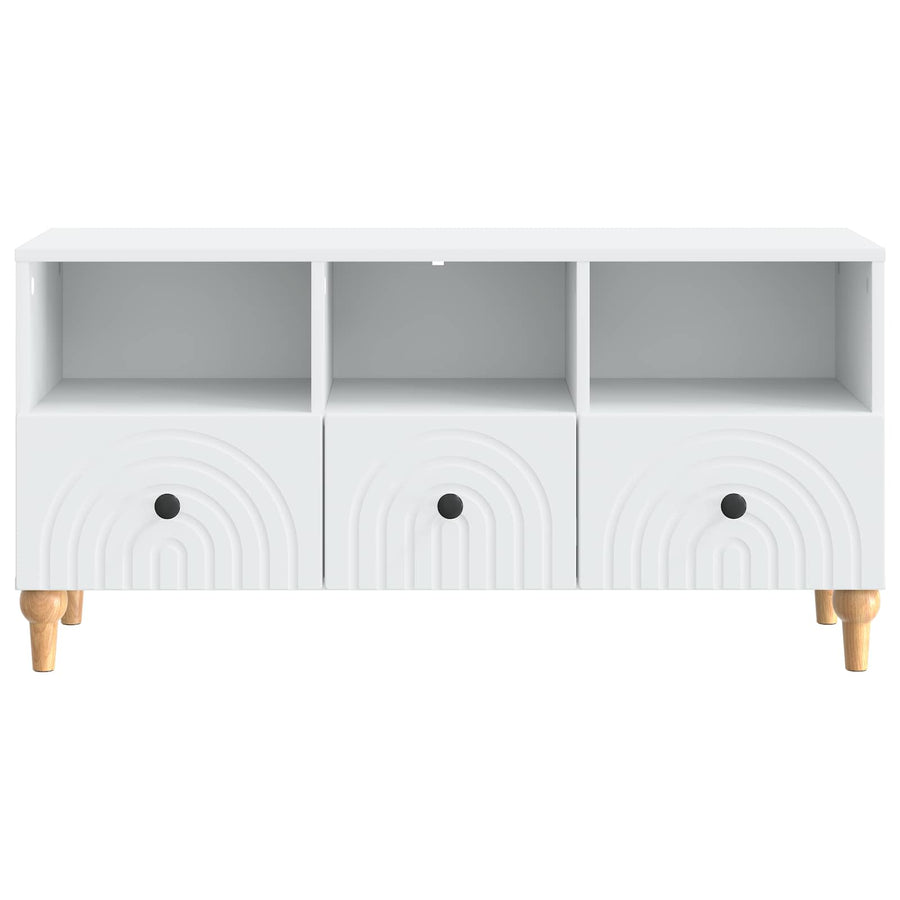 TV-kast Wit 102 x 34,5 x 50 cm Geconstrueerd hout