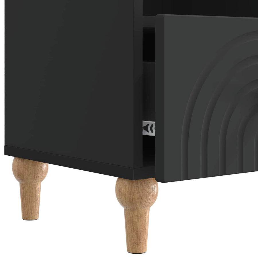 TV-kast Zwart 102 x 34,5 x 50 cm Geconstrueerd hout