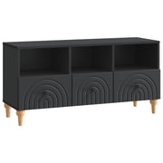 Tv-kast 102x34,5x50 cm zwart geconstrueerd hout
