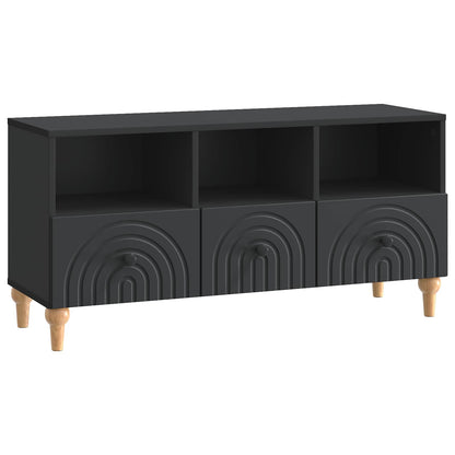 TV-kast Zwart 102 x 34,5 x 50 cm Geconstrueerd hout