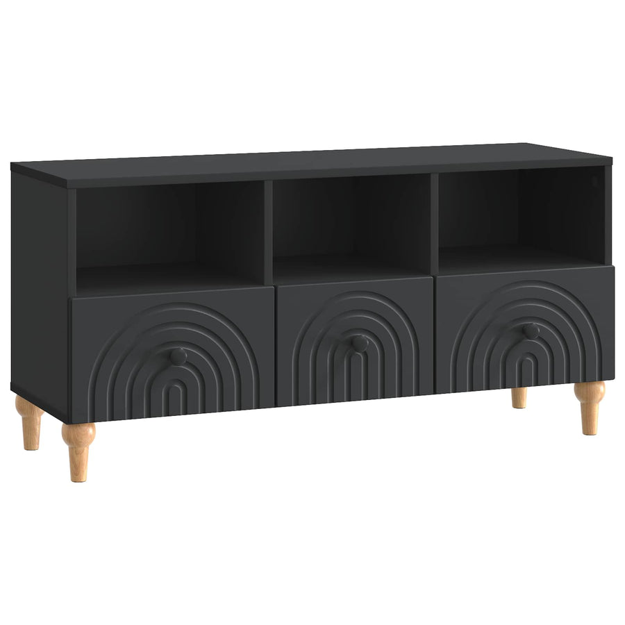 TV-kast Zwart 102 x 34,5 x 50 cm Geconstrueerd hout