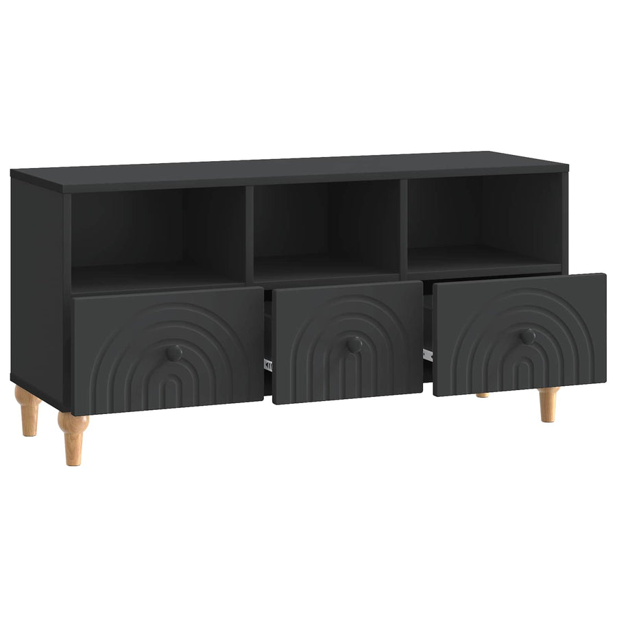 TV-kast Zwart 102 x 34,5 x 50 cm Geconstrueerd hout