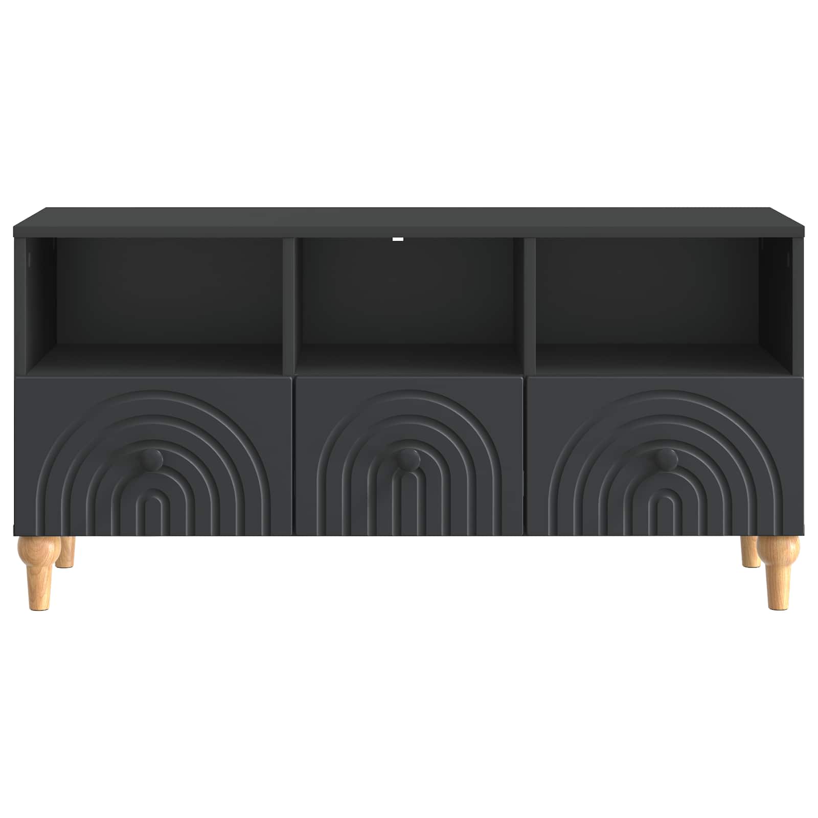 TV-kast Zwart 102 x 34,5 x 50 cm Geconstrueerd hout