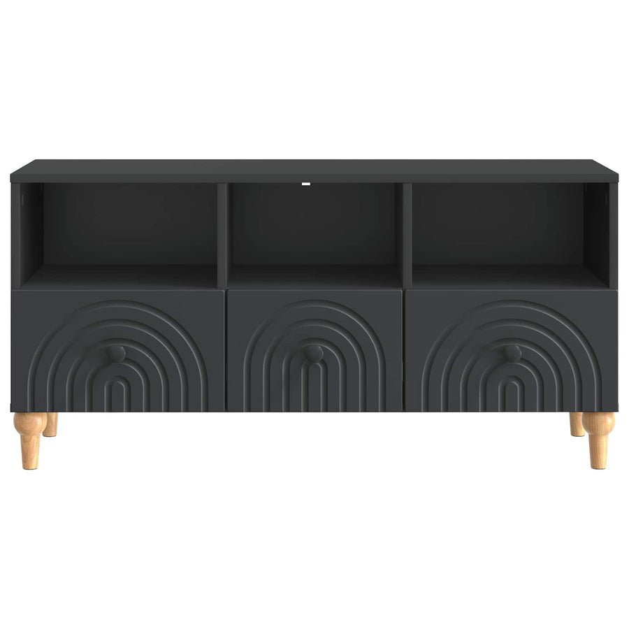 TV-kast Zwart 102 x 34,5 x 50 cm Geconstrueerd hout