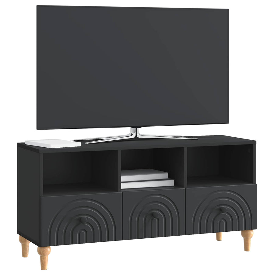 TV-kast Zwart 102 x 34,5 x 50 cm Geconstrueerd hout